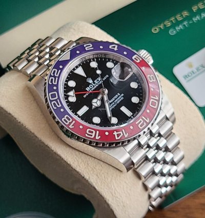 Rolex Gmt-master Ii Pepsi Jubilee New Stickers Full Set White Tag