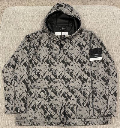 Drop Pocket Anorak discharge Cotton