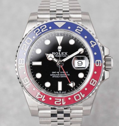 Rolex Gmt-master Ii Pepsi Mk1 2018 New Full Set Full Stickers 126710blro