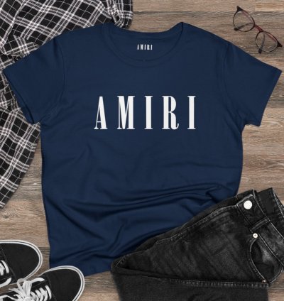 Amiri Core Womens Shirt Softstyle Navy Tee S To 2xl