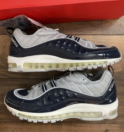 Nike Air Max 98 Supreme Obsidian Navy Patent Leather 1 97 95