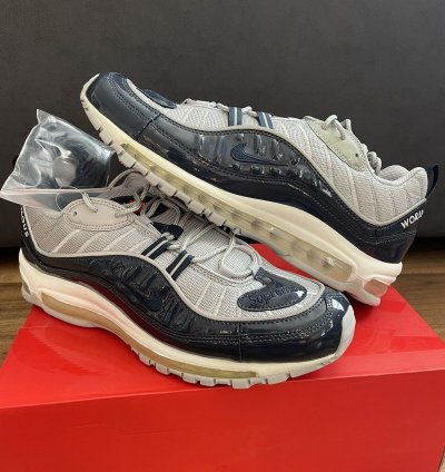 Nike Air Max 98 Supreme Obsidian Navy Patent Leather 1 97 95