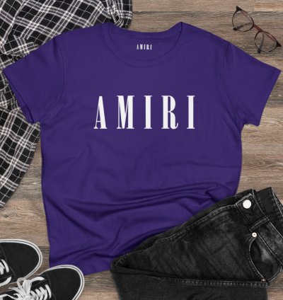 Amiri Core Womens Shirt Softstyle Purple Tee S To 2xl