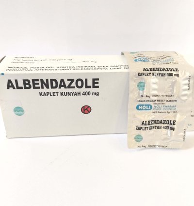 2 Box Albendazole 400mg Deworming Treatment For Parasitic Infections 100 Tabs Ship By Dhl Express
