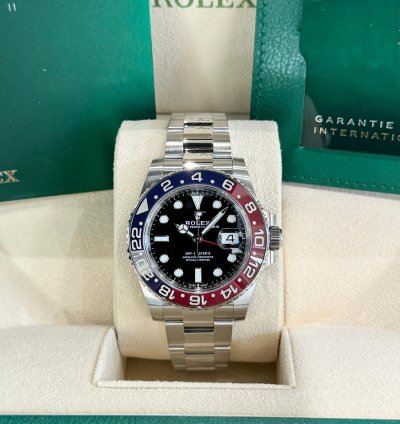 Rolex Gmt-master Ii Pepsi Oyster Stainless Steel 2023 Full Set