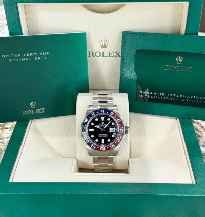 Rolex Gmt-master Ii Pepsi Oyster Stainless Steel 2023 Full Set