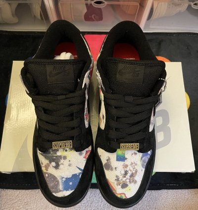 Nike Dunk Low Sb Supreme Rammellzee Size 8 5