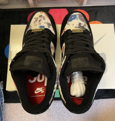 Nike Dunk Low Sb Supreme Rammellzee Size 8 5