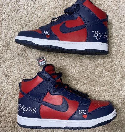 Nike Dunk Sb High Supreme By Any Means Midnight Navy Size 11