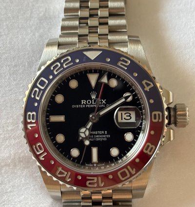 Rolex Gmt-master Ii Red And Blue Bezel
