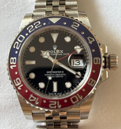 Rolex Gmt-master Ii Red And Blue Bezel