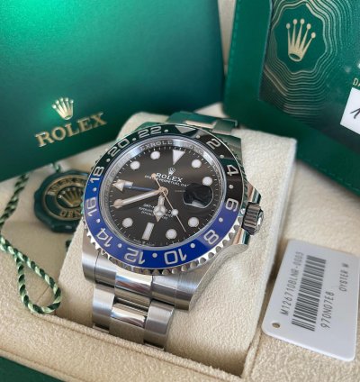 Rolex Gmt-master Ii Ref 126710blnr New 2022 Batman full Set Nos