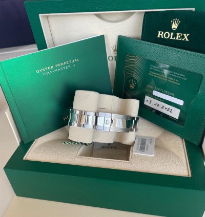 Rolex Gmt-master Ii Ref 126710blnr New 2022 Batman full Set Nos