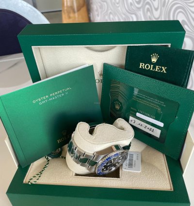 Rolex Gmt-master Ii Ref 126710blnr New 2022 Batman full Set Nos