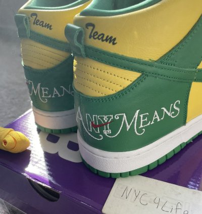 Nike Sb Dunk Hi Og Qs Supreme Brazil Sz 11 Ds