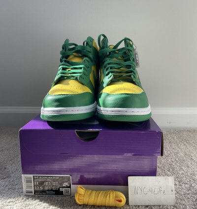 Nike Sb Dunk Hi Og Qs Supreme Brazil Sz 11 Ds