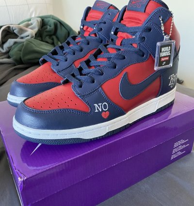 Nike Sb Dunk High - By Any Means Navy