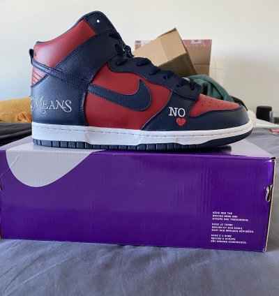 Nike Sb Dunk High - By Any Means Navy