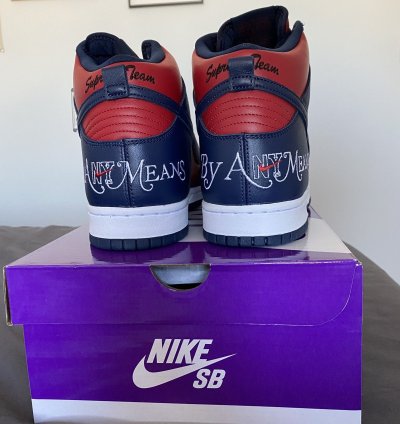 Nike Sb Dunk High - By Any Means Navy