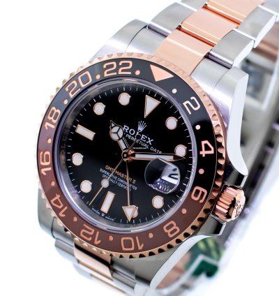 Rolex Gmt-master Ii Root Beer 40mm Everose Steel Black Dial Brown Black Bezel 126711ch