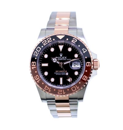 Rolex Gmt-master Ii Root Beer 40mm Everose Steel Black Dial Brown Black Bezel 126711ch