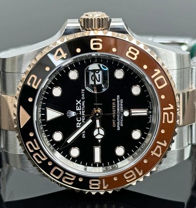 Rolex Gmt-master Ii Root Beer Black Dial 2025