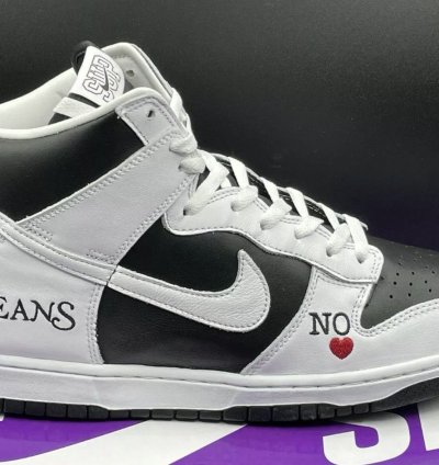 Nike Sb Dunk High Supreme By Any Means black White
