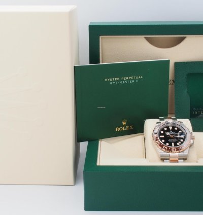 Rolex Gmt-master Ii Root Beer Steel 18k Rose Gold 2022 Complete