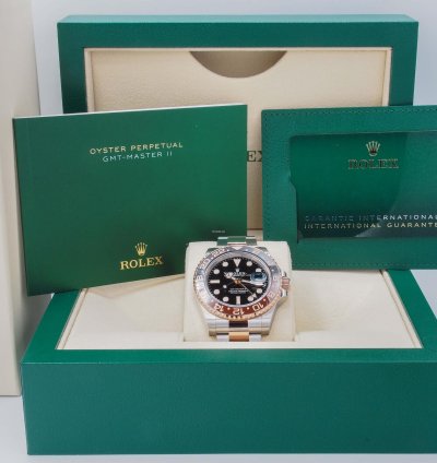 Rolex Gmt-master Ii Root Beer Steel 18k Rose Gold 2022 Complete