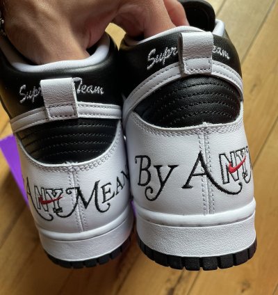 Nike Sb Dunk High Supreme By Any Means Black