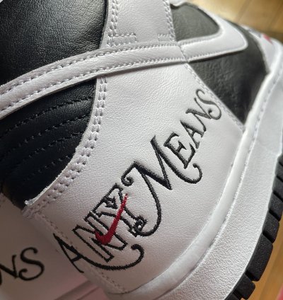 Nike Sb Dunk High Supreme By Any Means Black