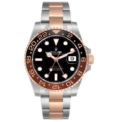 Rolex Gmt-master Ii Root Beer Steel Rose Gold Mens Watch 126711 Unworn