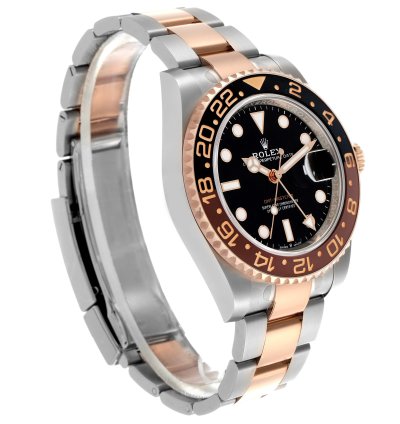 Rolex Gmt-master Ii Root Beer Steel Rose Gold Mens Watch 126711 Unworn