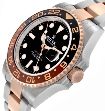 Rolex Gmt-master Ii Root Beer Steel Rose Gold Mens Watch 126711 Unworn