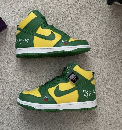Nike Sb Dunk High Supreme By Any Means Brazil