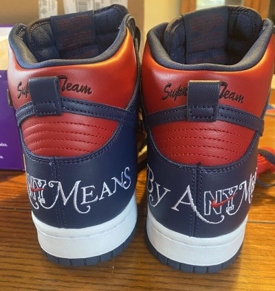 Nike Sb Dunk High Supreme By Any Means Navy