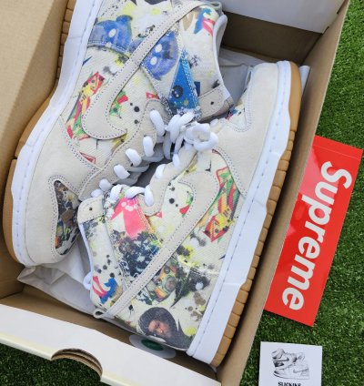 Nike Sb Dunk High Supreme Rammellzee Uk 9 Us 10
