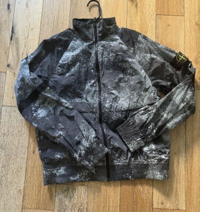 New Stone Island Dissolving Grid Camo Jacket - Grey