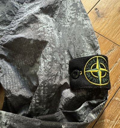 New Stone Island Dissolving Grid Camo Jacket - Grey