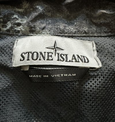 New Stone Island Dissolving Grid Camo Jacket - Grey