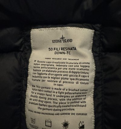 New Stone Island Down Nylon Jacket
