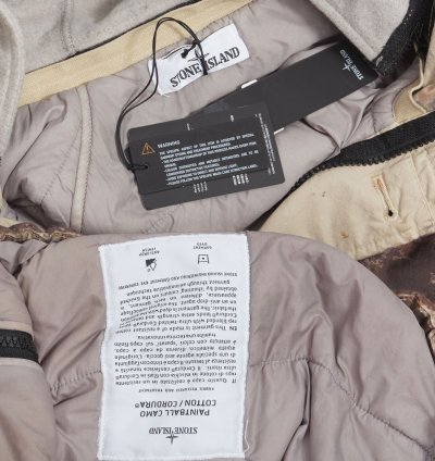 New Stone Island Paintball Camo Cotton Cordura Brown Printed Anorak Parka