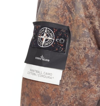 New Stone Island Paintball Camo Cotton Cordura Brown Printed Anorak Parka
