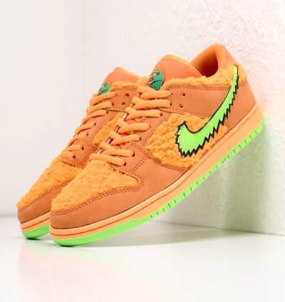 Grateful Dead X Nike Sb Dunk Orange Bear Cj5378-800