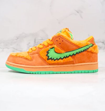 Grateful Dead X Nike Sb Dunk Orange Bear Cj5378-800