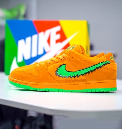 Grateful Dead X Nike Sb Dunk Orange Bear Cj5378-800