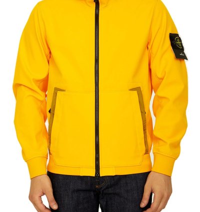 Nylon Fleece-lined Logo Patch Hooded Zip-up Jacket