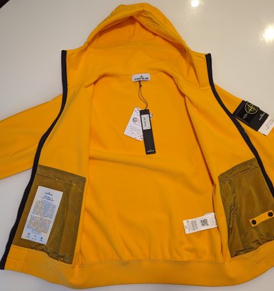 Nylon Fleece-lined Logo Patch Hooded Zip-up Jacket
