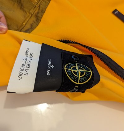 Nylon Fleece-lined Logo Patch Hooded Zip-up Jacket
