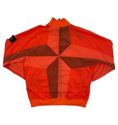 Nylon Grid Zip Up Jacket Pink